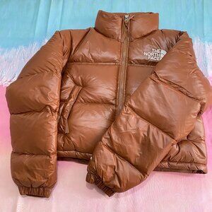 Women's The North Face Short Brown Down Jacket